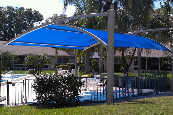 Blue shade structure