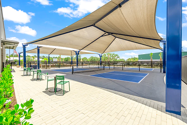 Increase play time on your courts and promote an active retirement lifestyle with outdoor shades.